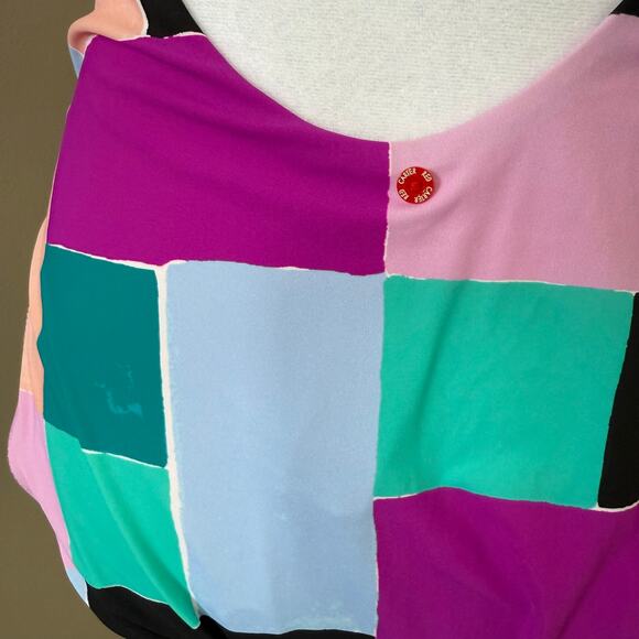 Red Carter NWT Lattice Lace Up Colorblock One Piece Swimsuit size L/10 - Picture 5 of 9